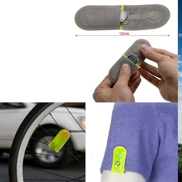Magnetická odrazka se zabudovaným LED světlem  - YELLOW