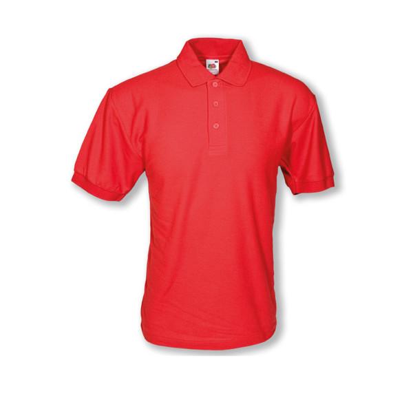 Polo 65/35 180G - 65% Poliéster/ 35% Algodão - Vermelho / XL