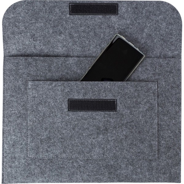 Felt RPET laptop case, document folder - grey