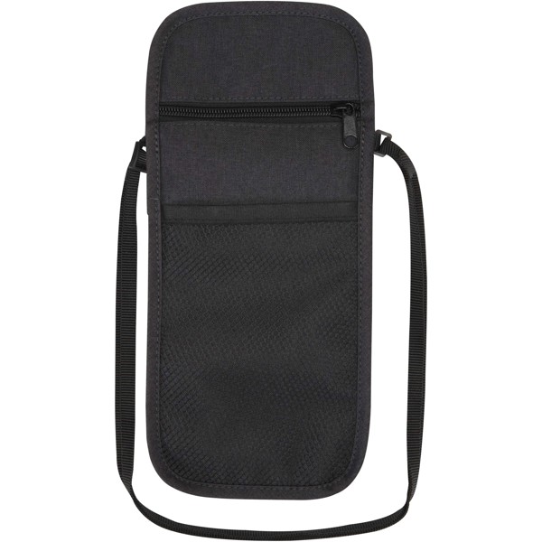 Ross GRS recycled smart travel pouch - Heather Charcoal