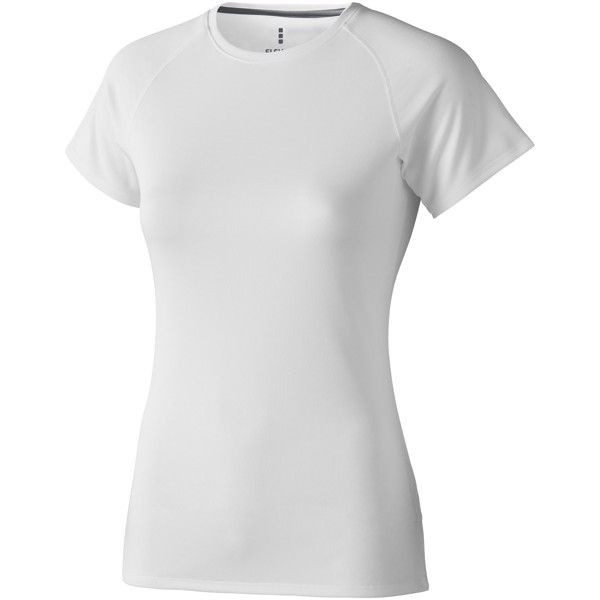 Damski T-shirt Niagara z krótkim rękawem z dzianiny Cool Fit odprowadzającej wilgoć - Biały / XL