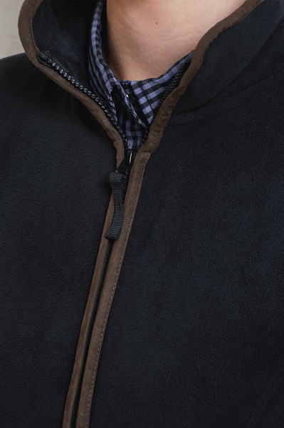 Women's 'Artisan' Fleece Jacket - Moss Green / Brown / L
