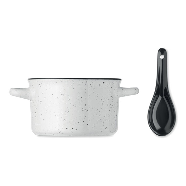 Ceramic vintage bowl 550 ml Piga Bowl - White