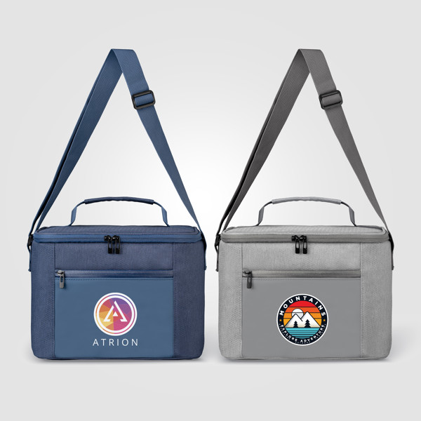 Lot de Sac City Pack 600D rPET isotherme à fermeture éclair - 10 L Goldstar-Goodpens - Gris 