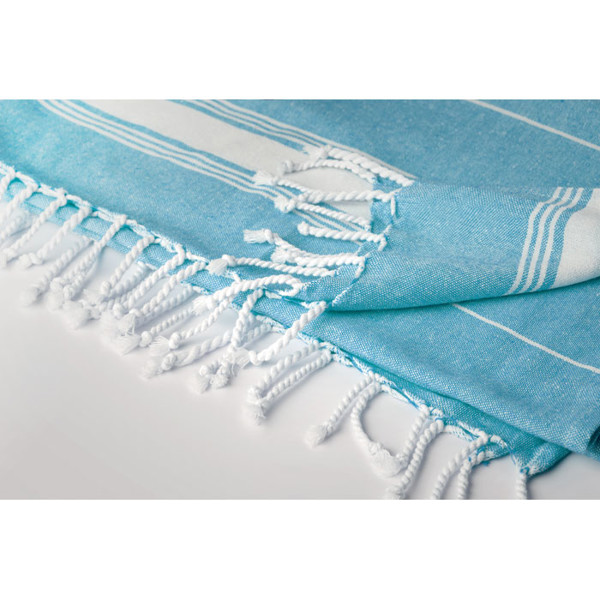 Malibu bombažna brisača za plažo 180 g/m², 170x90 cm - Turkizna