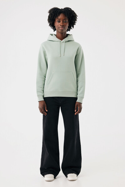 IQONIQ Joshua Unisex mikina s kapucňou z rec. bavlny - Iceberg Green / XL