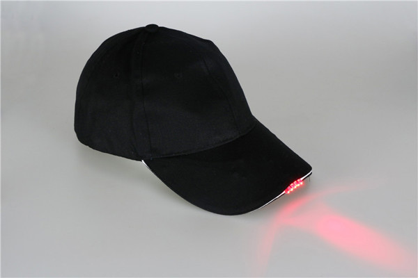 Cap with LED lighting