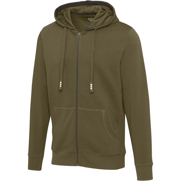 Felpa con cappuccio e cerniera da unisex da 300 g/m² Arora - Verde foresta / L