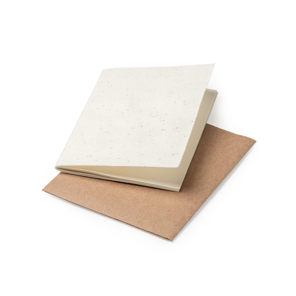Libreta personalizada A6 de papel reciclado con semillas 40 hojas
