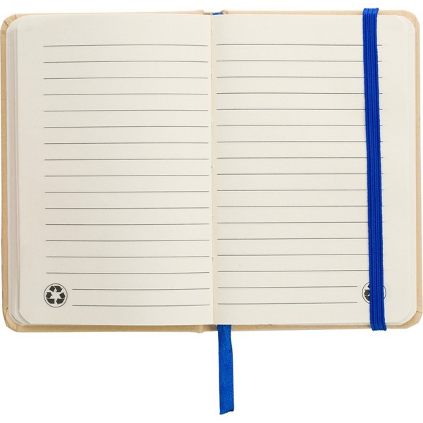 Recycled craft paper notebook A6 - blue