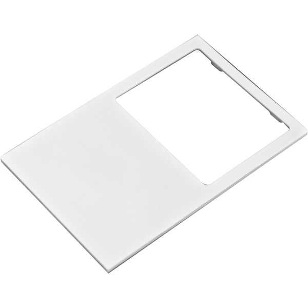 Own-design desk calculator with insert without holes GENEVIEVE - White