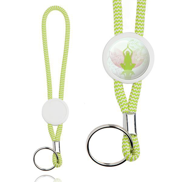 Porta-Chaves Tubular Com Ajuste E Argola - Preto