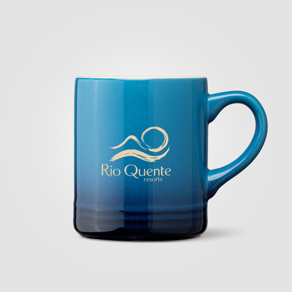 Mug Corin en céramique avec effet ombré silhouette – 355 ml