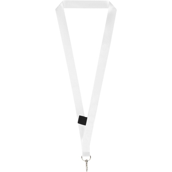 Neve sublimation lanyard with loop - Black / White / 20mm