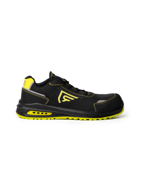 Zapato Laboral Beryl - NEGRO/ AMARILLO FLUOR / 47
