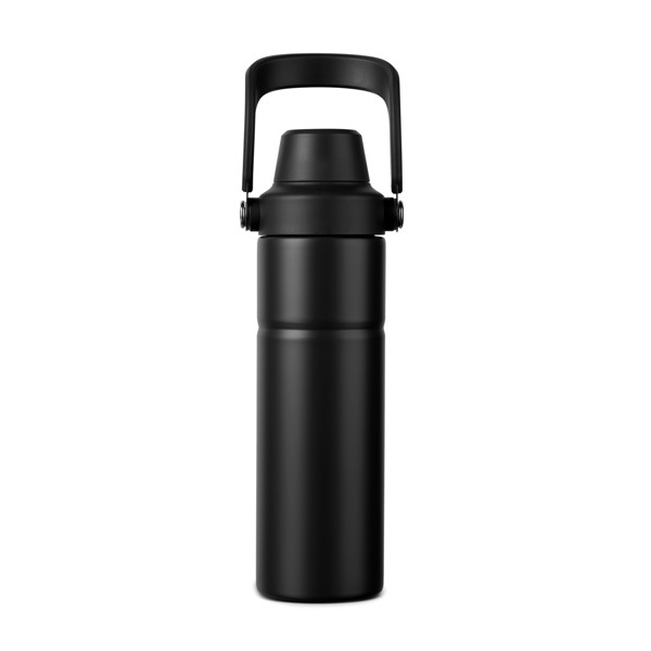 VINGA Baltimore trek RCS fľaša z rec. Nerez. ocele 600 ml - Čierna