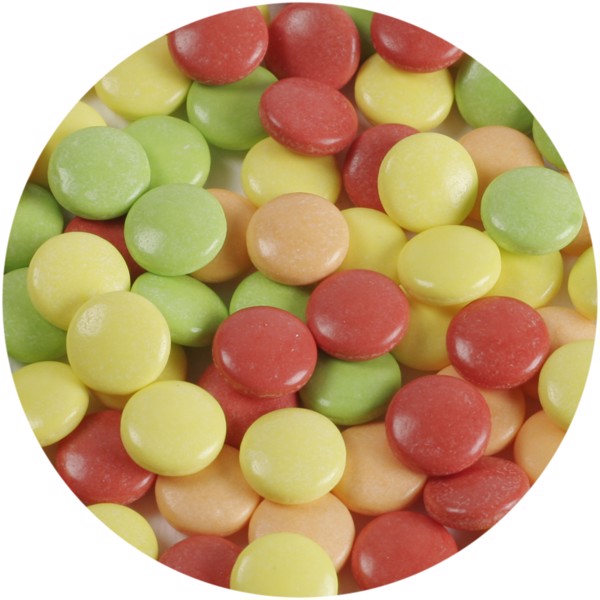 Clic clac fruit drop sweets - White