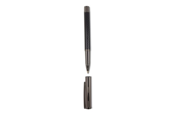 Metal ball pen and roller ball pen set in gift box