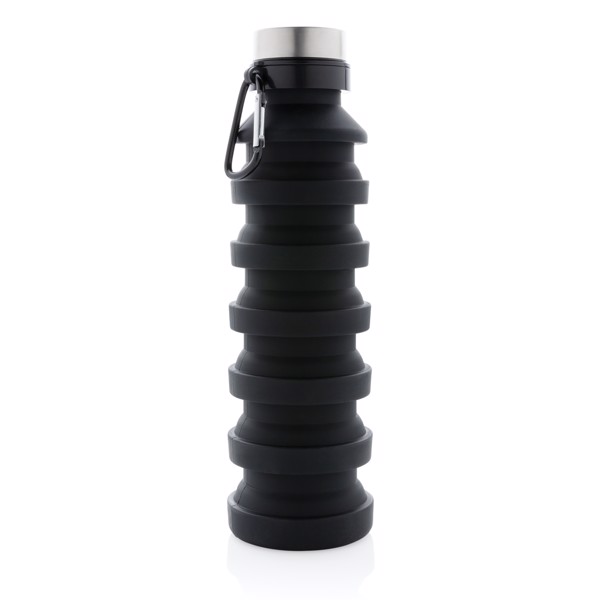 Xd Collection collapsible silicone bottle, 550ml - Black