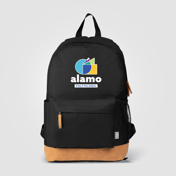 Journey Pack - 600D rPET Commuter Backpack - Black / Silkscreen