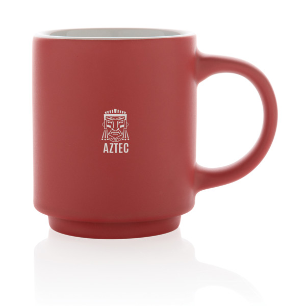 Ceramic stackable mug 180ml - Red