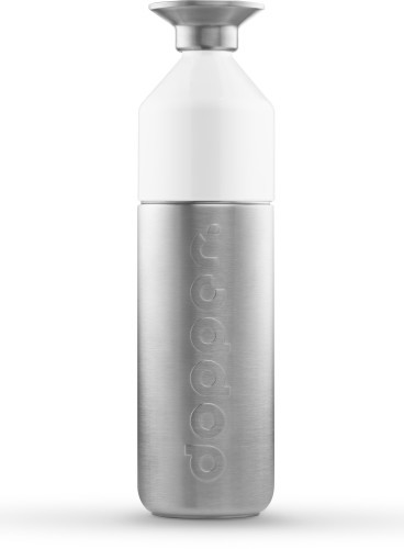 Fľaša na vodu Dopper nerezová oceľ 1100 ml, silver/white