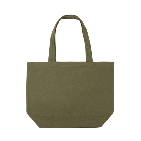 Impact Aware™ 240 gsm rcanvas shopper w/pocket undyed - Green