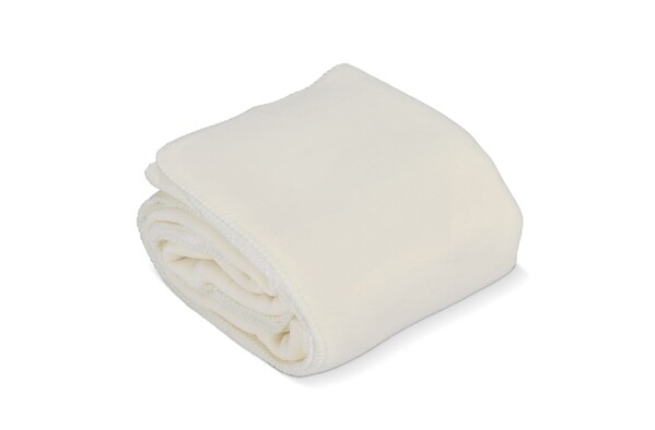 Sherpa-Fleece-Decke OEKO-TEX®  Sublimation 130 x 170 cm 510 g/m² - Weiss