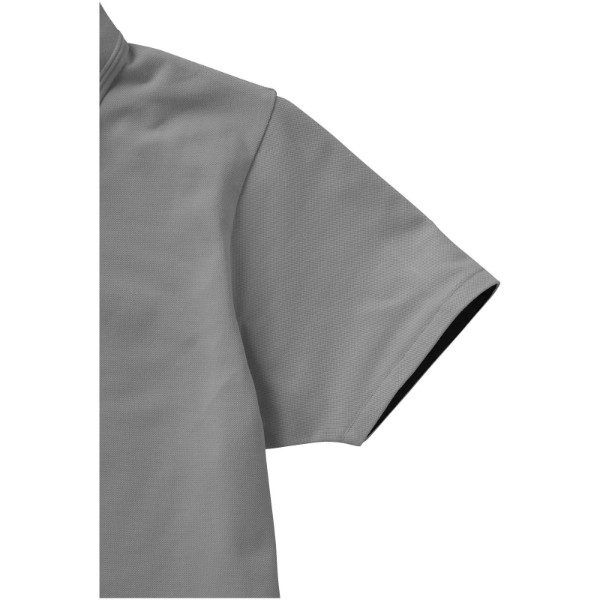 Hacker short sleeve polo - Grey / Solid Black / XL