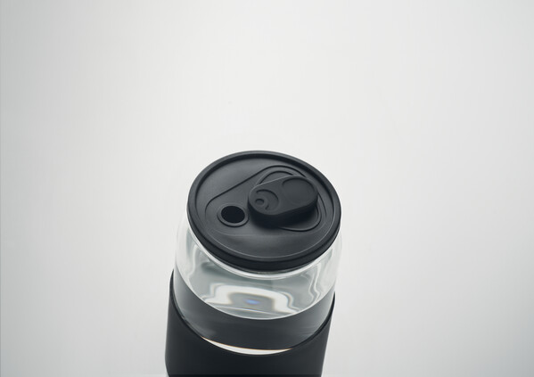 Borosilikátové sklo 550 ml s br Borosip - Čierna
