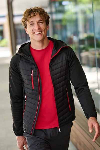 Navigate Hybrid Jacket - Black / Orange Pop / 3XL