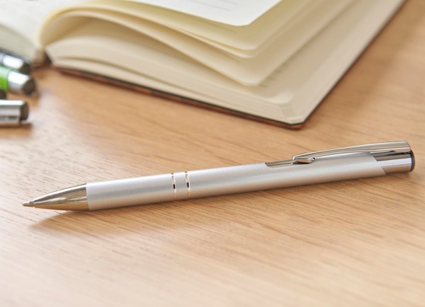 Aluminium balpen Alexander - wit