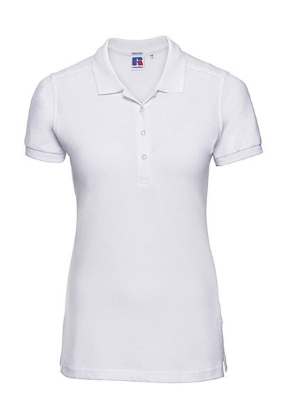 Ladies' Fitted Stretch Polo - White / L