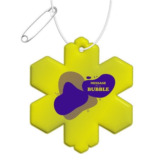 Pendente refletor de TPU de floco de neve RFX™ - Amarelo neón