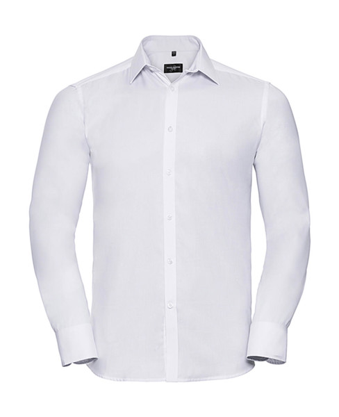 Men'sLS Herringbone Shirt - White / M