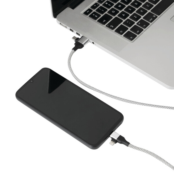 Charging And Data Transfer Cable Supermag - Silver