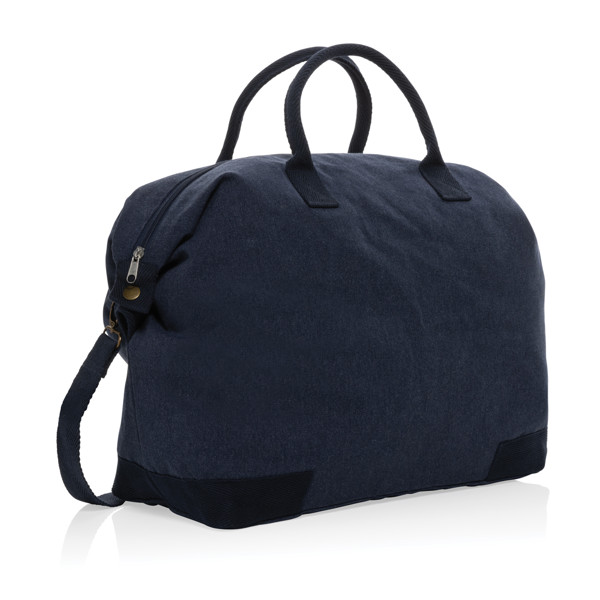 Sac week-end en toile recyclée 500 g/m² AWARE™ Kezar - Bleu Marine