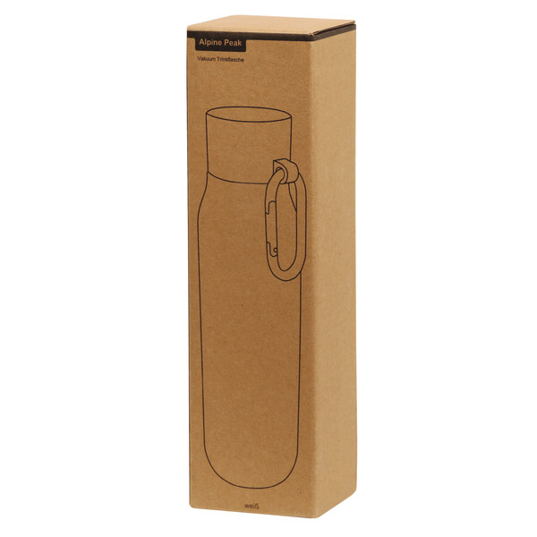 Vacuum Drinking Bottle Alpine Peak - White