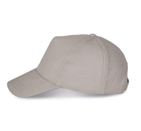 Heavy Cotton Cap - 5 Panels - White