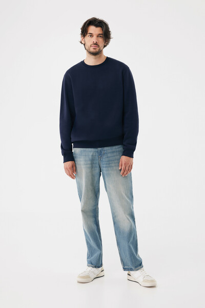 Mikina IQONIQ Torla z recyklované bavlny - Námořní Modř / 4XL