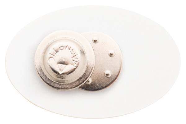 Magnetic Badge DomeBadge - White