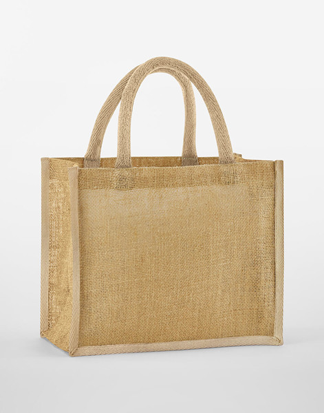 Natural Starched Jute Midi Tote - Natural / Olive Green / ONE SIZE