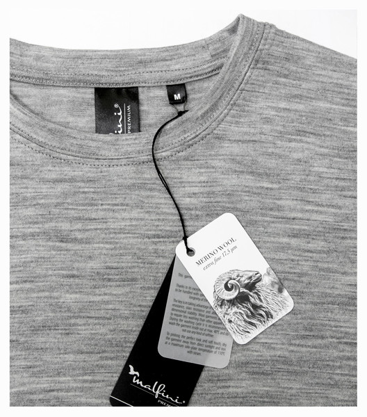 Tričko Pánske Malfini Premium® Merino Rise Ls - Čierna / L