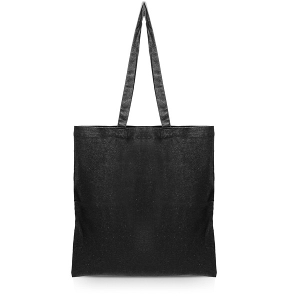 Saco De Algodão Reciclado, Asa Comprida - Preto