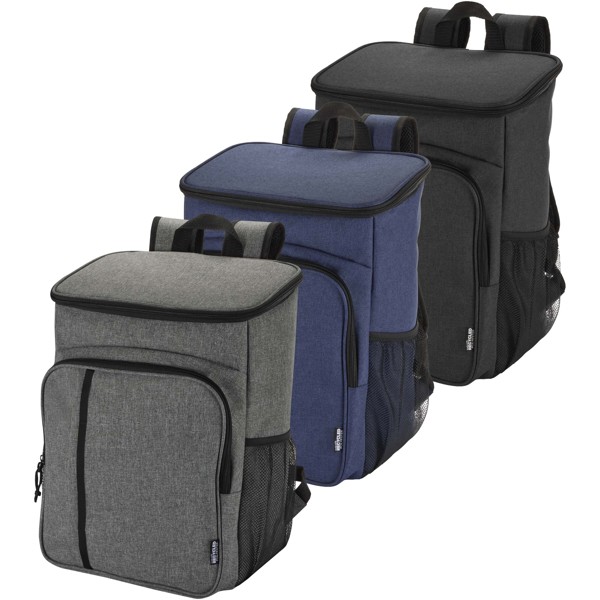 Sac à dos isotherme 20 L Tundra recyclé et certifié GRS pour pique-nique avec ensemble de couverts - Bleu cobalt