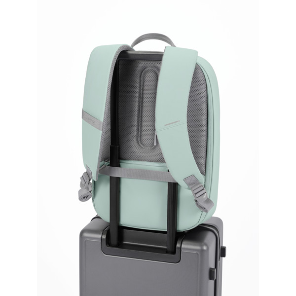Xd Design Bobby Edge backpack, anti-theft,rPET - Green / Grey