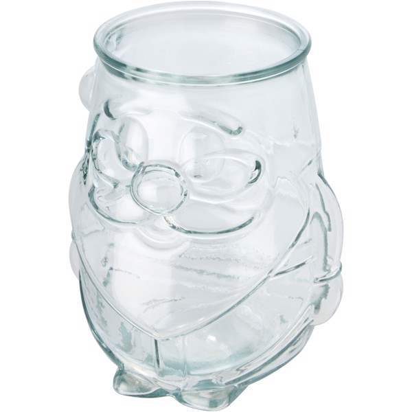Svícen na čajovou svíčku z recyklovaného skla Nouel - Průhledná bezbarvá