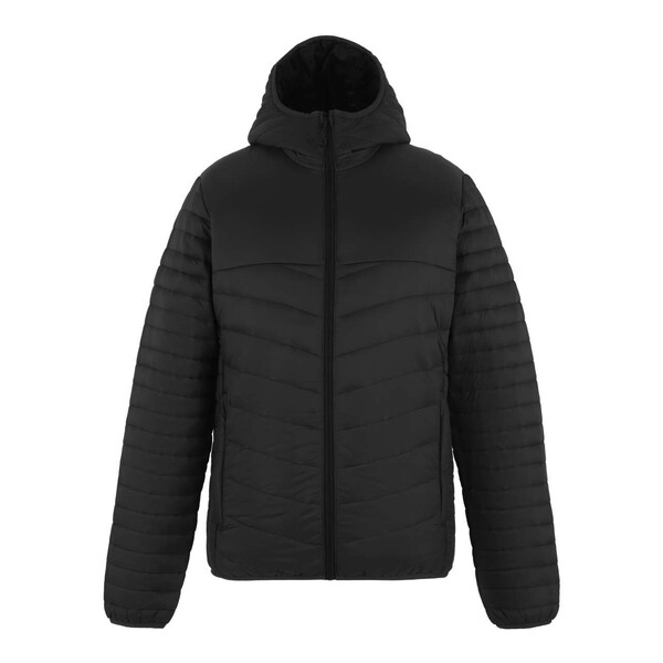 Loftlite Hooded Baffle Jacket - Black / Black / XL