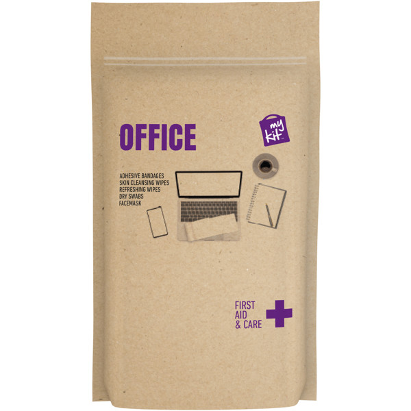 Kit de premiers secours MyKit de bureau avec pochette en papier - Blanc