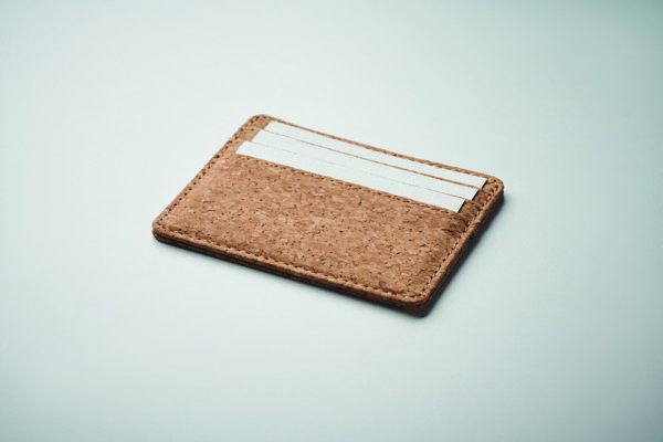 Cork cardholder with RFID Wallk